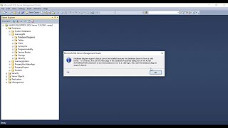 Database Diagram Support Objects cannot be Installed - no valid owner | Developer Support