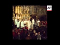 SYND 2/1/70 POPE PAUL VI CELEBRATES A MASS FOR PEACE IN CHURCH