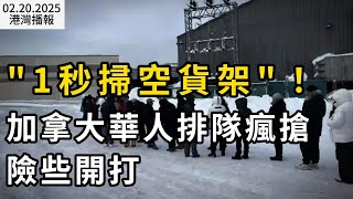 “1秒掃空貨架”！加拿大華人排隊瘋搶 險些開打；\