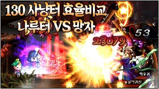 [귀혼] 망자 VS 나루터 전보 130레벨 사냥터 효율 비교 (Ghost Online)