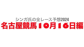 10月16日名古屋競馬【全レース予想】2024アルネブ特別