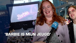 De nieuwe Barbie film op het dak van het Forum