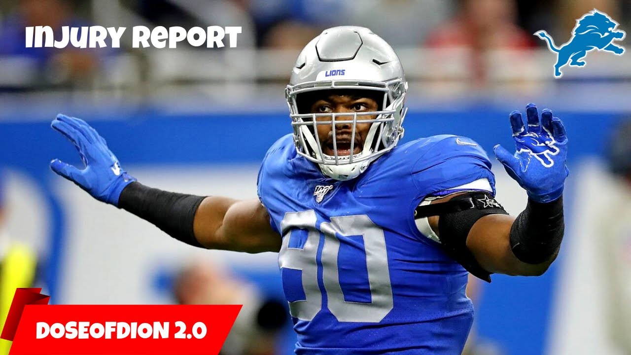 OFFICIAL Lions Injury Report! Multiple Starters OUT! Detroit Lions Talk ...