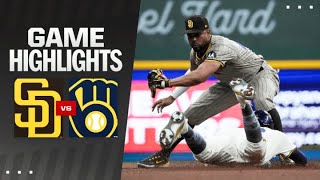 Padres vs. Brewers Game Highlights (4/15/24) | MLB Highlights