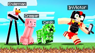 MINECRAFT pero TODOS LOS ANIMALES SON ALEATORIOS 😂 ¡LOS CERDOS EXPLOTAN! 💥😱 INVICTOR