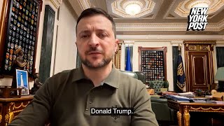 Zelensky says he's ready to work with Trump to establish 'peace' with Russia