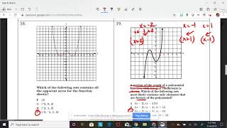 Unit 5 Test Review Polynomial Functions, 36-50, 54