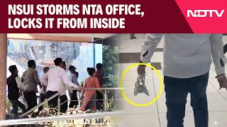 NSUI | Over 100 Members Of Congress's Student Wing Enter NTA Building, Lock Place From Inside