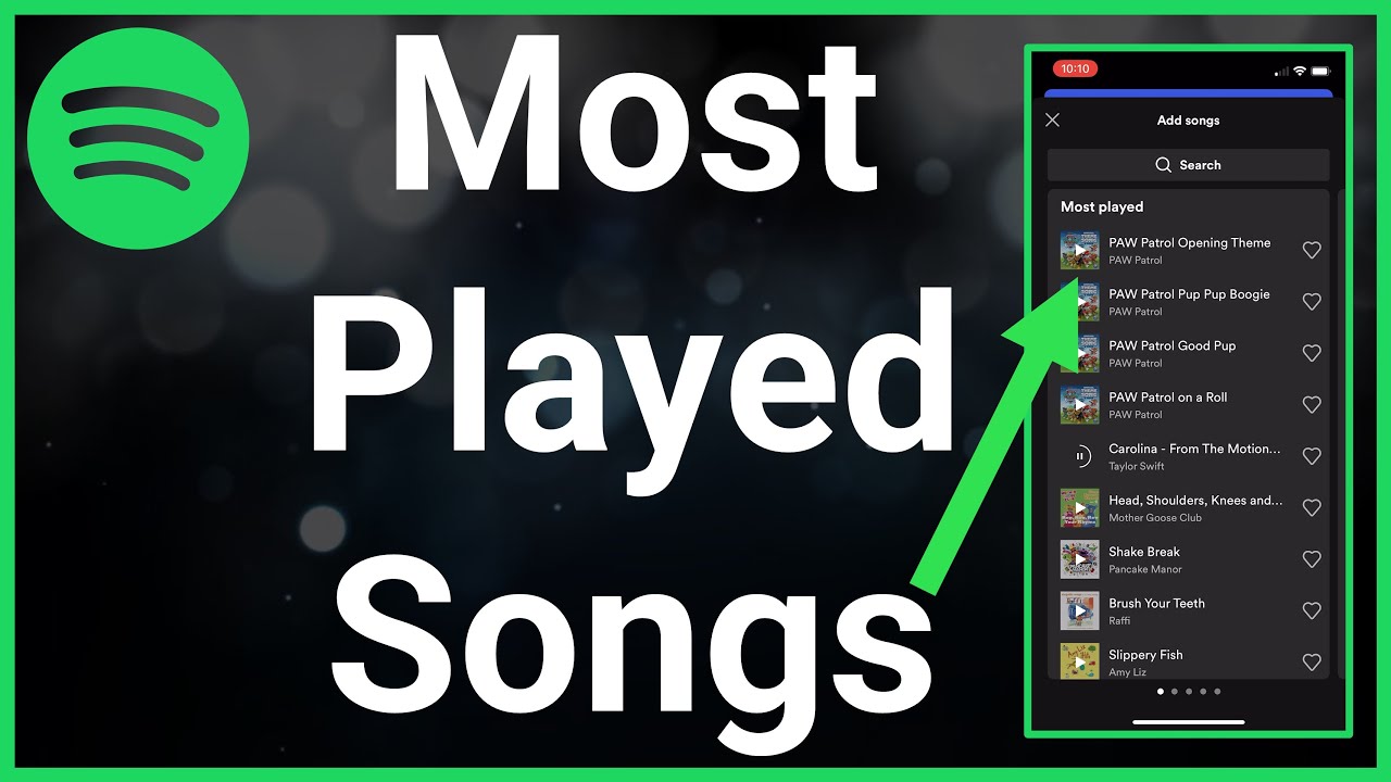 How To See Your Most Played Songs On Spotify - YouTube