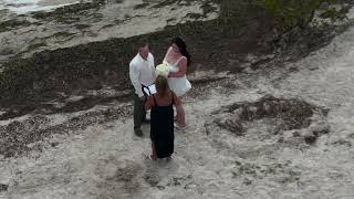 Windy wedding day William & Jacquelyn