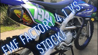 2020 Yz450f Stock Exhaust Vs. F.M.F.