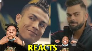 Speed Reacts to Virat Kohli & Ronaldo | IshowSpeed Reaction to Virat Kohli & Cristiano Ronaldo