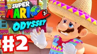 Super Mario Odyssey - Gameplay Walkthrough Part 2 - Sand Kingdom! Tostarena! (Ni