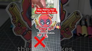 Stop Making Your Paper Dolls This Way! 😡 #art #diy #shorts