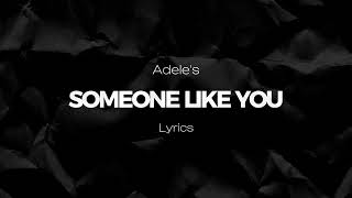 Adele's Someone Like You (Lyrics) 2010 #adeleslyrics #adele First TV Performance