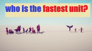 who is the fastest unit in T.A.B.S? - TABS race