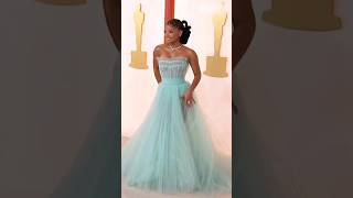 Halle Bailey Attends 2023 Oscars | 95th Annual Academy Awards  #hallebailey #oscars