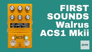 FIRST SOUNDS // Walrus ACS1 Mkii - This Amp Sim is Just Like Playing Live!!! NO TALKING