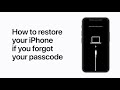 How to Restore your iPhone if you forgot your passcode - Apple Support