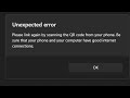 How to fix whatsapp unexpected error occurred pc