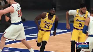 Los Angeles Lakers vs New York Knicks - NBA2K23 Gameplay Highlights (No Commentary)