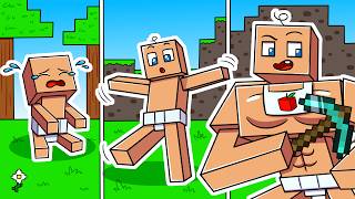 I Survived 1000 DAYS as BABY STEVE in HARDCORE Minecraft! - Superhuman Adventures Compilation