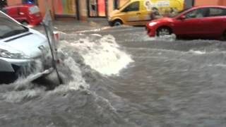 Flash flooding in Prague