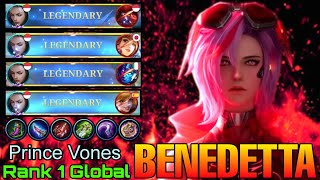 Perfect Legendary Benedetta Truly a Monster - Top 1 Global Benedetta by Prince Vones - Mobile Legend