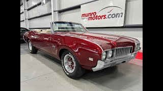 1969 Oldsmobile SOLDSOLDSOLD Cutlass S Convert Rocket 350 Auto in Crystal Red White Int \u0026 White Top