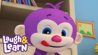 Laugh & Learn™ - Messy Little Monkey + More Kids Songs and Nursery Rhymes | Learning 123s