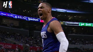 Russell Westbrook gets a technical for showing emotion after his dunk