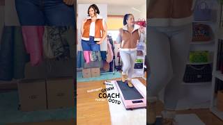 COACH PENNIE SHOULDER BAG IN SIGNATURE CANVAS WALKING PAD CHANGE CLOTHES FASHION OOTD GRWM #coach