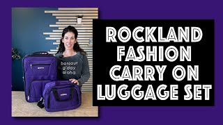 Rockland Fashion Softside Upright Luggage Set Review