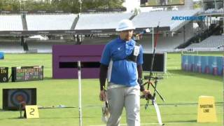 Chu Sian Cheng v Antti Tekoniemi – recurve men’s 2nd round | London 2012 Olympic Test Event