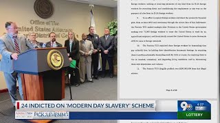 Two dozen indicted in 'Modern Day Slavery' scheme,  Trafficking migrants in Texas, Georgia, Florida