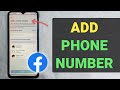 How To Add Phone Number On Facebook - Full Guide