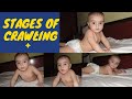 Stages of Crawling and different techniques (AZZAbaby learns to crawl)