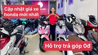 Cập nhật giá xe honda mới nhất tháng 8/2024,mua xe hỗ trợ trả góp 0đ