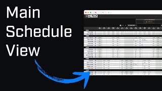 Main Schedule View | How It Works in Our Scheduling System | Hero Schedule