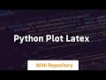 python plot latex