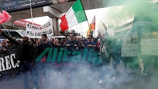 Struggling Alitalia scraps 60 percent of flights due to labour strike