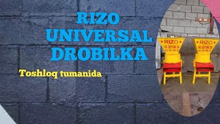 Universal drobilka sifat va kafolat uyg‘unligi 12 ta viloyatga dastafka bor.