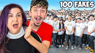 SURPRISING MY FAMILY WITH 100 CLONES! *INSANE*