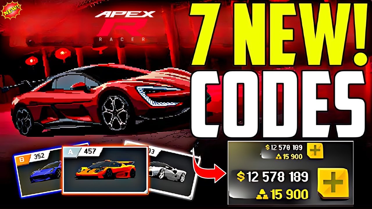âš May Codesâš Apex Racer Codes May 2025 New Codes 2025 Apex Racer Gift