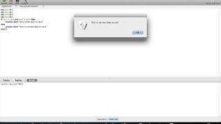 AppleScript tutorial 5 - If statement