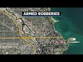 Armed robbers have struck six times on Near North Side