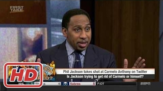 ESPN FIRST TAKE (2/8/2017) IS PHIL JACKSON TRYING TO GET RID OF CARMELO ANTHONY OR HIMSELF?2017