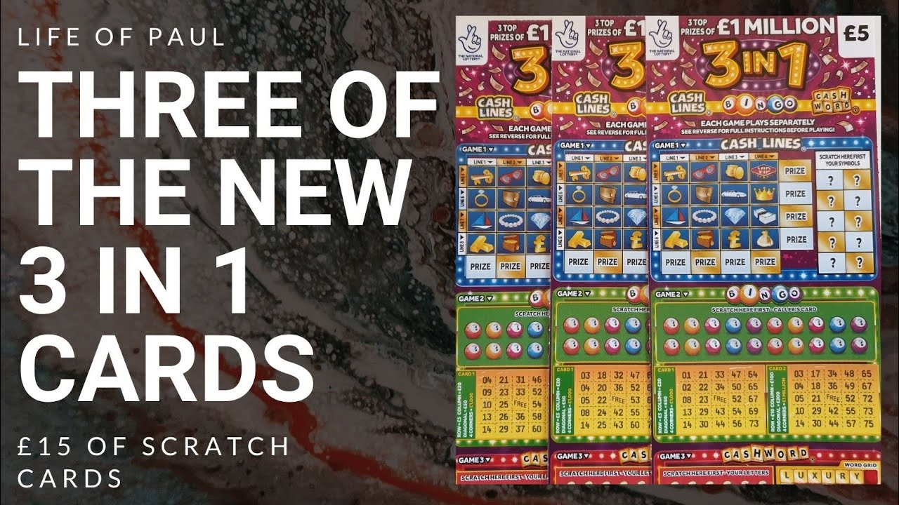 New £5 Lottery Scratch Cards. Reviewed In This Video Are £15 Of The New ...