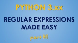 Python Regular Expressions - part #1
