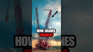 How Large Cranes Are Transported #shorts